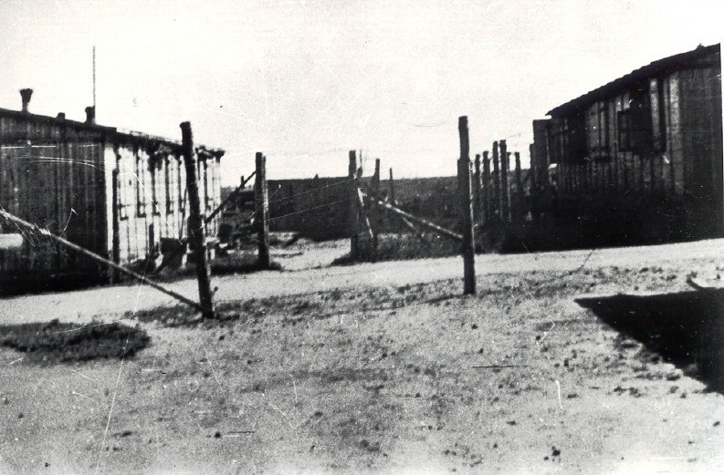 The buildings housing the guards stationed at the Ponary mass extermination site near Vilnius 
